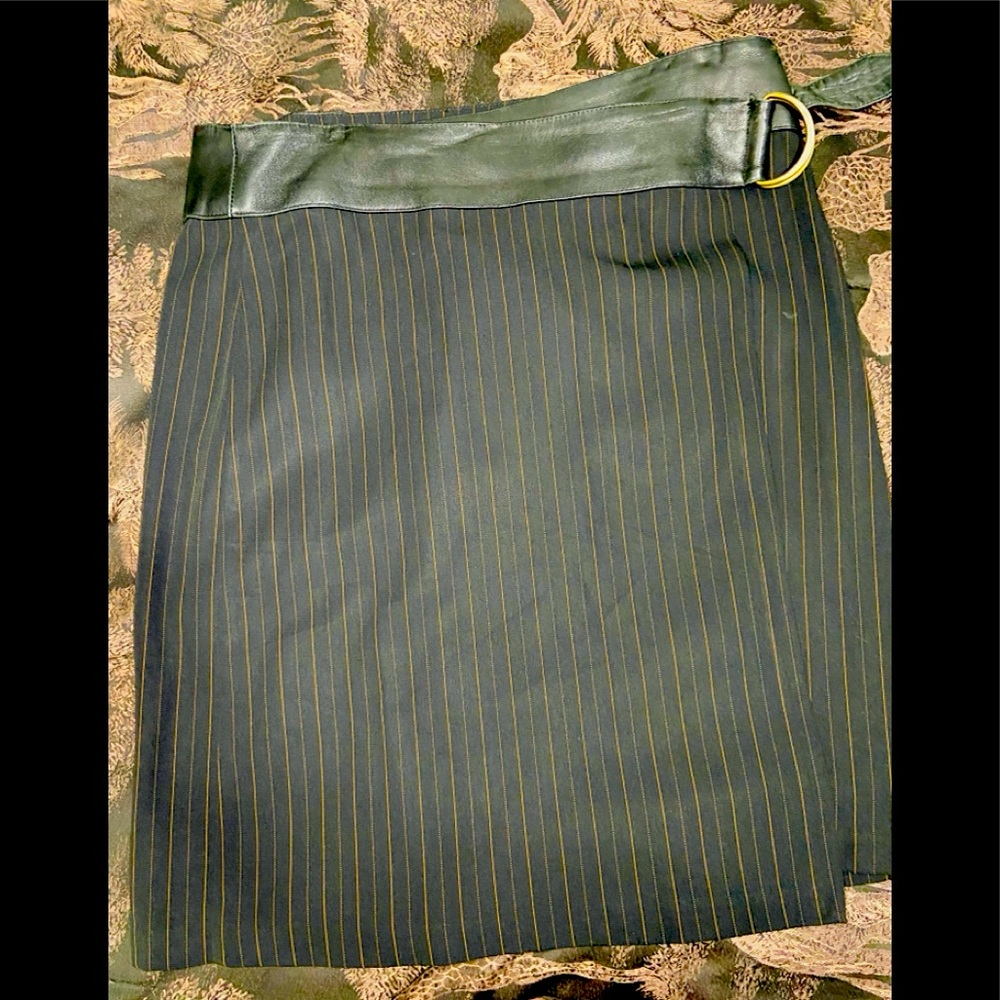 Wrap Bebe skirt leather waist